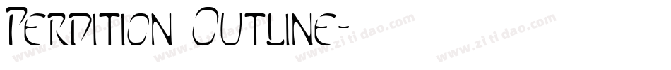 Perdition Outline字体转换